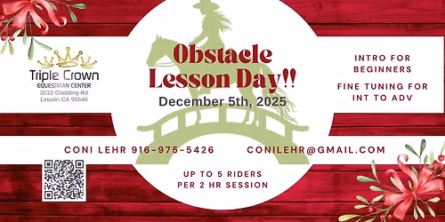 Obstacle Lesson Day!