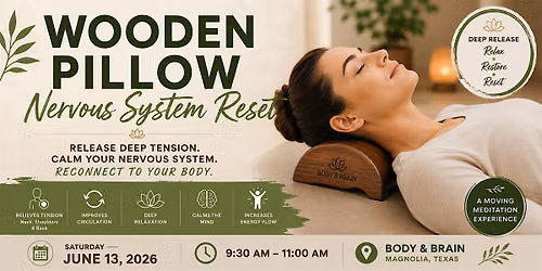 Wooden Pillow Nervous System Reset