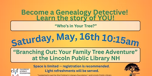 Become a geneology detective Learn the story of YOU!