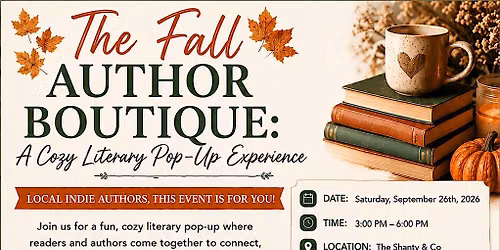 The Fall Author Boutique: A Cozy Literary Pop-Up Experience
