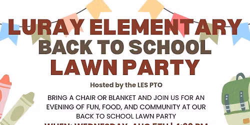 Luray Elementary Back to School Lawn Party