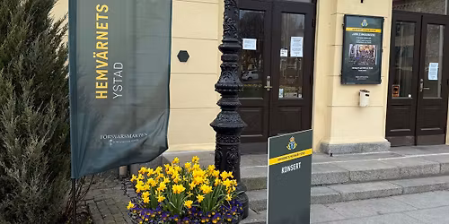 V\u00e5rkonsert - F\u00f6rsvarsmusiken 500 \u00e5r, Ystads Teater, l\u00f6rdagen den 18 april 2026