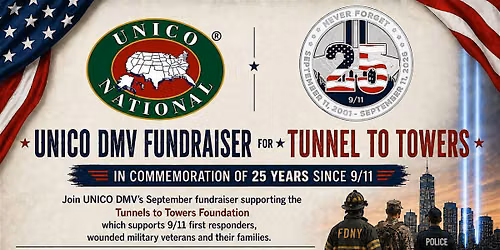 A Toast for Heroes:  Fundraiser for The Tunnel to Towers Foundation
