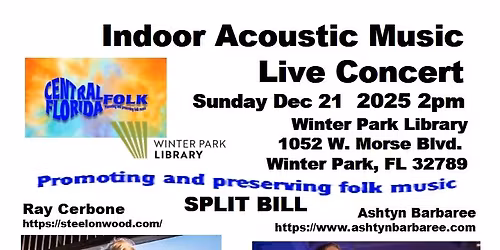 Live Acoustic Concert Ray Cerbone and Ashtyn Barbaree