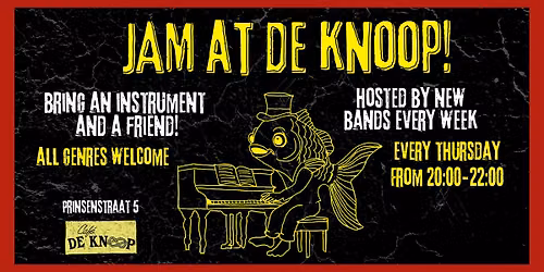 FREE Live Music Jam at De Knoop!