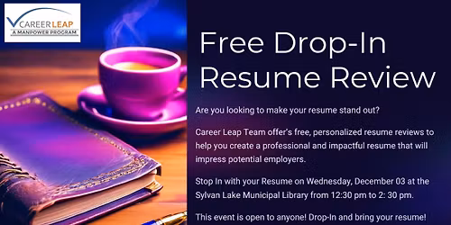 Free Drop-In Resume Reviews