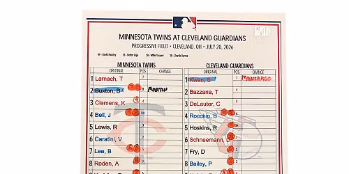 Minnesota Twins vs. Cleveland Guardians