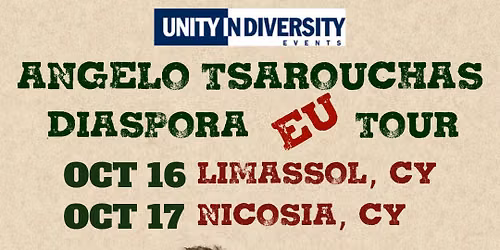 Angelo Tsarouchas ''Diaspora'' - Standup Comedy