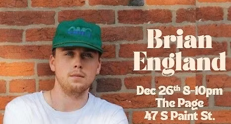 Brian England LIVE at The Page