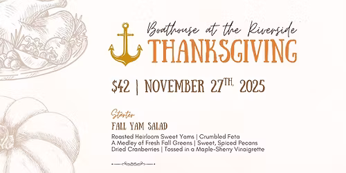 Boathouse at the Riverside Thanksgiving