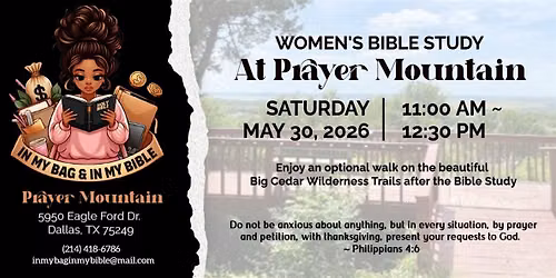 Women's Bible Study at Prayer Mountain