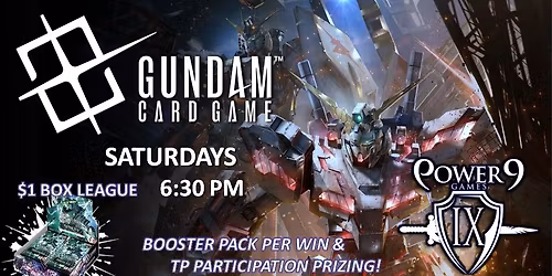 Gundam TCG Saturdays!