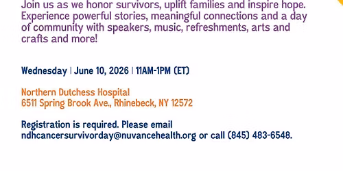 National Cancer Survivors Day