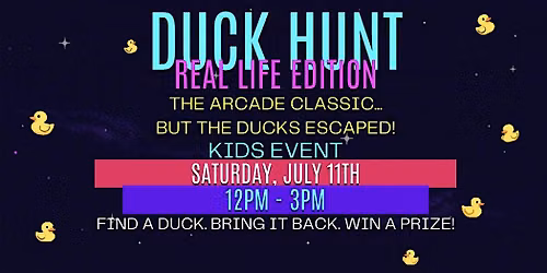 The Great Rubber Duck Hunt: Family Fun at Super Rad Retro Lounge