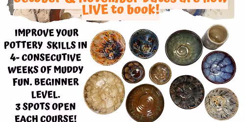 Intro To The Pottery Wheel 4-Week Course