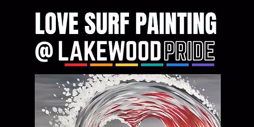Love Surf Pride Painting Session with Painted with a Twist Lakewood