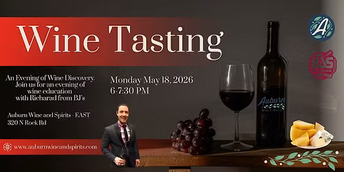 Educational Wine Tasting at Auburn Wine and Spirits East Wichita