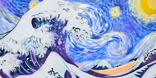 Sip & Paint Starry Night Over The Great Wave