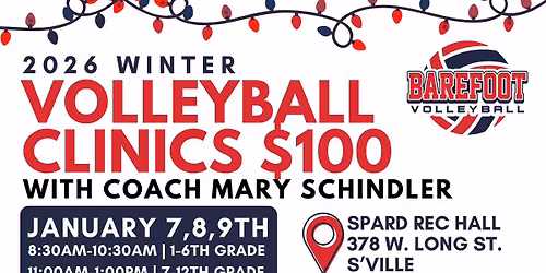 Winter Volleyball Clinics 2026