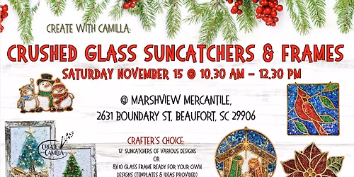 7 SPOTS LEFT! Crushed Glass Suncatchers & Frames 11\/15