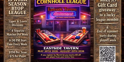 Klutch Summer Cornhole League at Eastside Tavern!