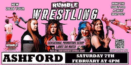 Rumble Wrestling comes to Ashford including LADIES TAG MATCH