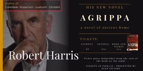 Robert Harris \u2014 Agrippa | An Evening at the Sheldonian