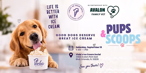 Pups & Scoops at Viola's Ice Cream Social