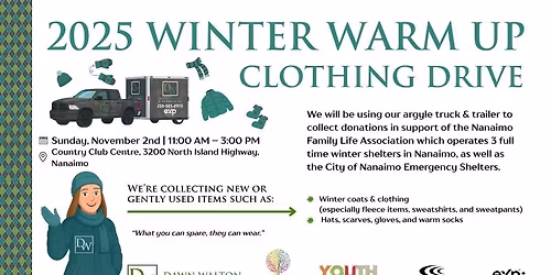 Annual Winter Warm-Up Clothing Drive
