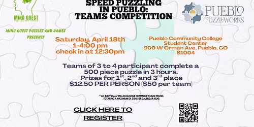 Pueblo Speed Puzzling TEAM Competition