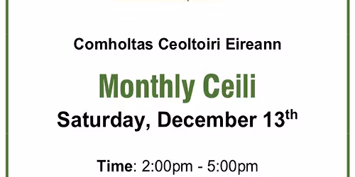 Monthly Ceili