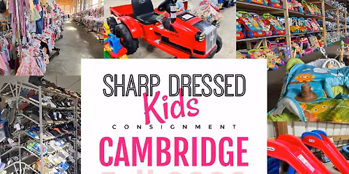 CAMBRIDGE KIDS SALE \u2022 August 14-16, 2026 \u2022 BACK TO SCHOOL SALE \ud83c\udf4e\ud83d\udcda
