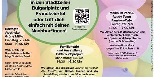 Tage der Nachbarschaft 2026 im Franckviertel und Bulgariplatz