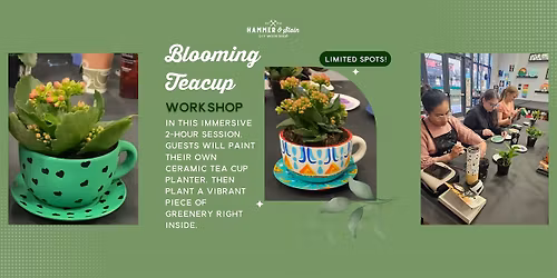 Blooming Teacup Planter Workshop