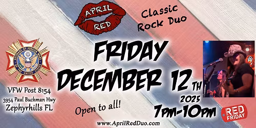 April Red Rockin' the VFW Post 8154 in Zephyrhills!