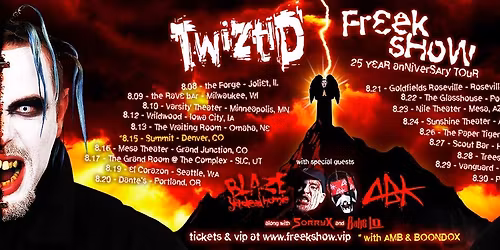 Twiztid at Orpheum Theatre - Tampa