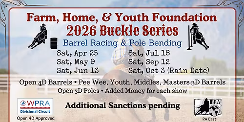 Jun 13 FHY Barrels\/Poles Buckle Series IBRA \/ WPRA - Added Money