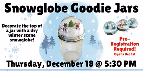 Snowglobe Goodie Jars