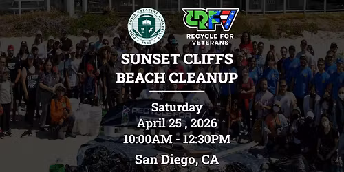 Sunset Cliffs Beach Cleanup with Veterans!