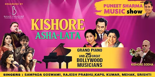 KISHORE-ASHA-LATA with GRAND PIANO & 25 Musicians