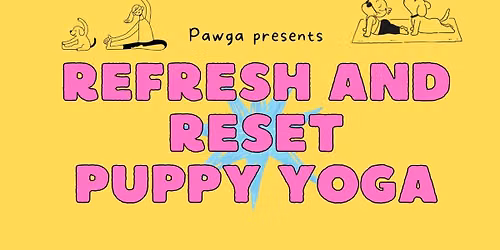 Pawga's Refresh and Reset Puppy Yoga at The Corner Company