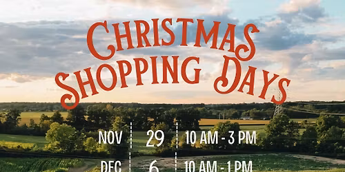 Christmas Shopping Days at Kackleberry Farms