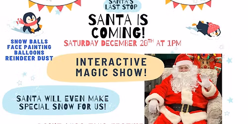 Santa is coming to the library! 