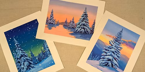 Winter Wonderland Painting with Mozy Studios