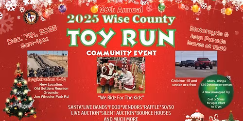 2025 26th Annual Wise County Toy Run