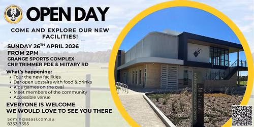 Grange Sports Complex Open Day 2026