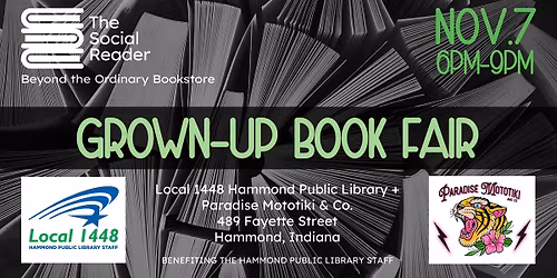 Grown-Up Book Fair at Paradise Mototoki & Co.