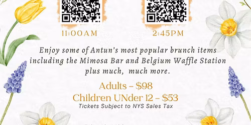 Antun's Mother's Day Brunch - 11:00AM