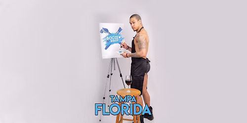 Booze N' Brush Next to Naked Sip n' Paint Tampa, FL - Exotic Male Model