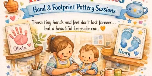 \ud83d\udc63Ceramic Print Keepsakes - Bovington\ud83d\udc76